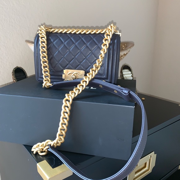 Black Gray Chanel Le Boy bag, New - Picture 8 of 8
